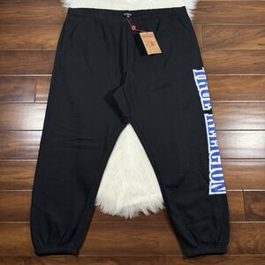 True Religion Men's Size‎ XXXL Black Exaggerated Icon Jogger Pants